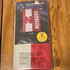 Nebraska Huskers Decorative Team Flag